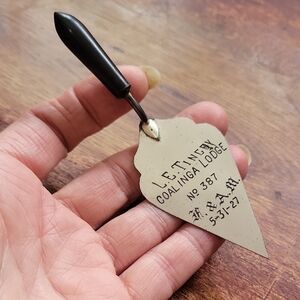 1927~STERLING~MASONIC Coalinga Lodge Trowel